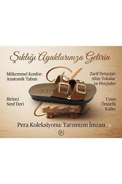 Günlük Terlik Rahat ve Şık İki Tokalı Terliği