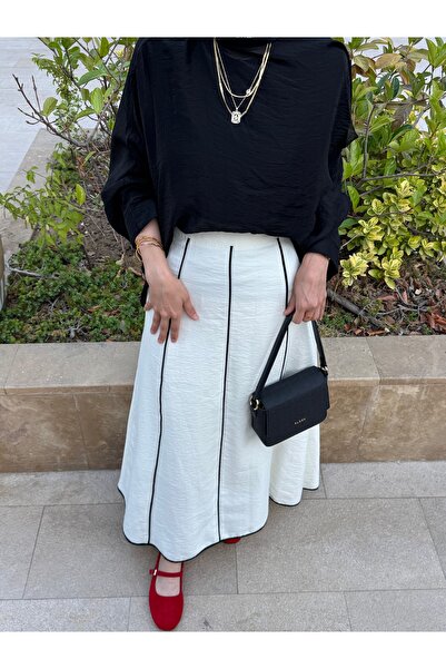 Taba Nora Etek-Beyaz