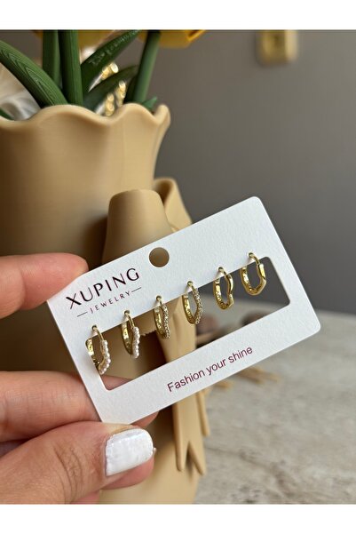 XUPİNGG XUPİNG ÇOKLU KÜPE SETİ 14 K set