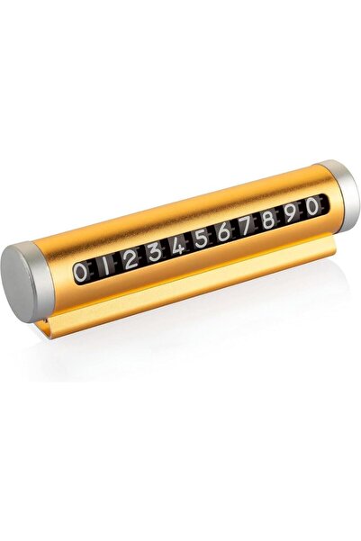 3B Trend Luxury Gold Dashboard Parking Number Cylinder Design Car Interior Ph...
