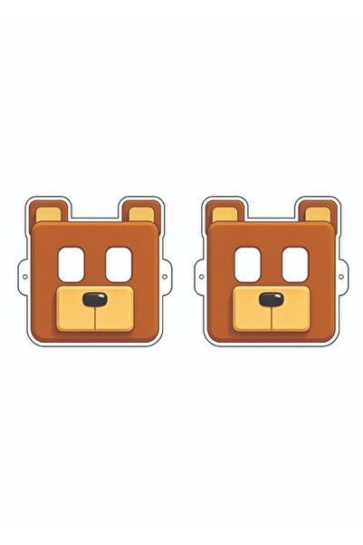 parti show Super Bear Adventure 6'lı Kağıt Parti Maskesi