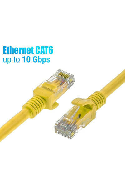 OEM Καλώδιο Ethernet U/UTP Cat.6e (Υψηλής Ταχύτητας) 2μ Κίτρινο Κωδικός: 1018...