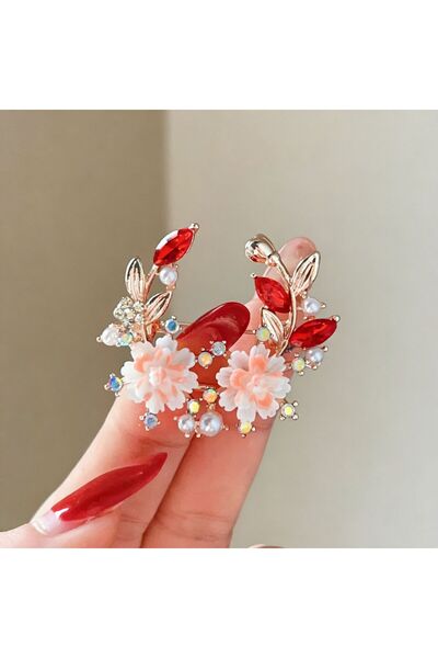 asc.home Fashion Pembe detay broş 4x3.5 cm