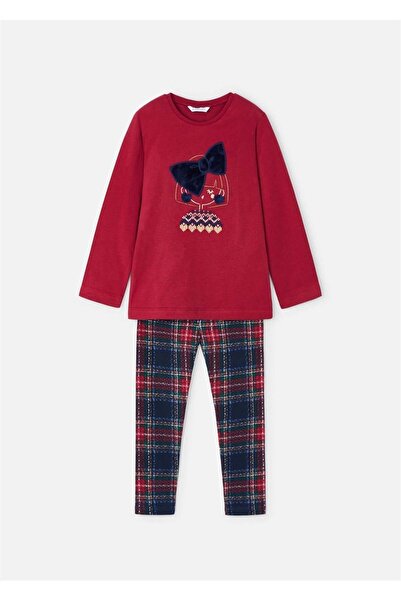 MAYORAL Girl's Coquette Dog Print Long Sleeve T-Shirt and Leggings Set 2-10 Y...