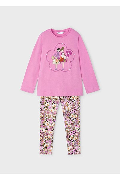 MAYORAL Girl's Coquette Dog Printed Long Sleeve T-Shirt and Leggings Set 2-10...
