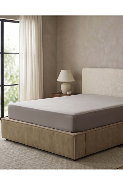 REDTAG Grey Fitted Sheet (Twin Size)