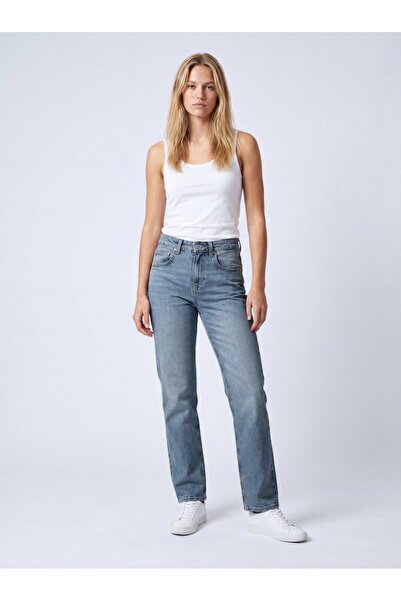 Ltb Wanda srednje ravne nogavice, srednji struk, srednje indigo jeans pantalone