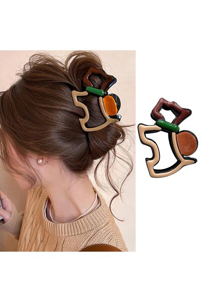 Arabest Puppy Hair Clips,Cute Dog Claw Clips for Thick,Thin Hair,Orange Brown...