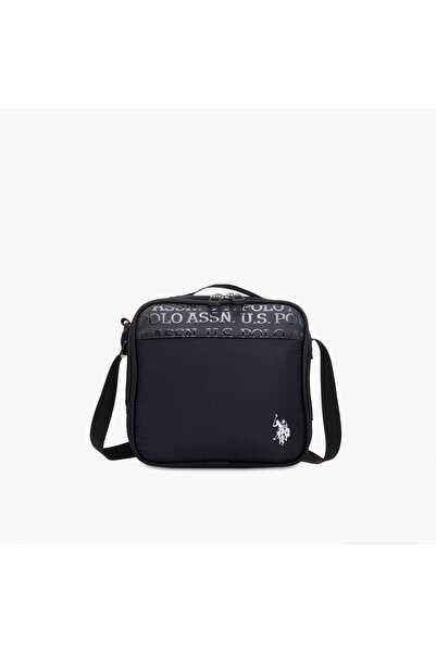 U.S. Polo Assn. US POLO ASSN. Logo Print Lunch Bag with Zip Closure