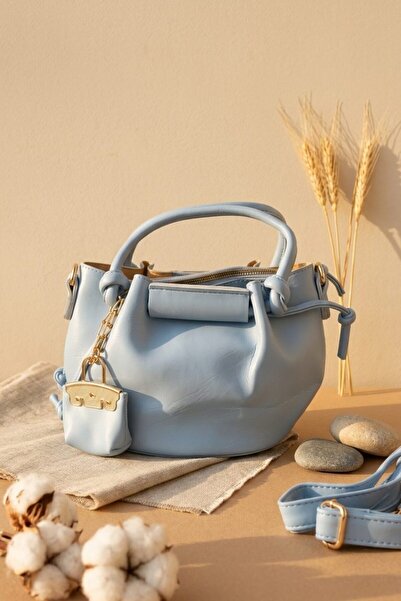 I Love Shoes Γυναικεία τσάντα ώμου Terron Blue Matte Leather