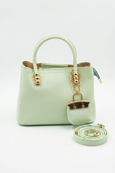 I Love Shoes Yurea Green Matte Leather Women's Shoulder Bag