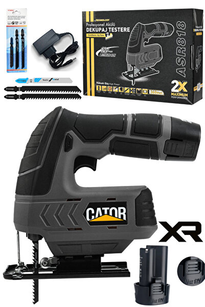 CATOR 12V Çift Akülü Şarjlı Dekupaj Makinesi