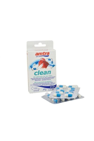 Amtra Bacterii ciclare acvariu Clean 20 capsule