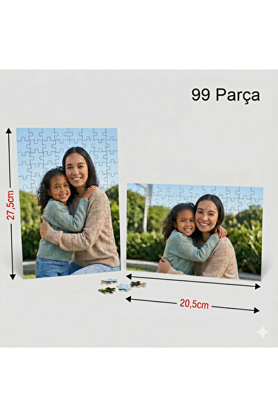 Hediye Baskıcı Kişiye Özel Fotoğraflı Puzzle 99 Parça - Yap Boz Tasarım