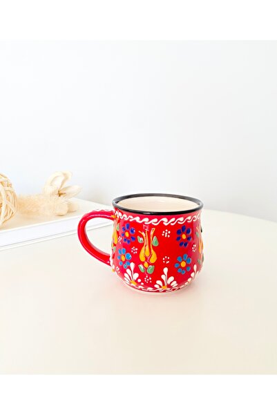 stilinbu Ceramic Handmade Red Mug