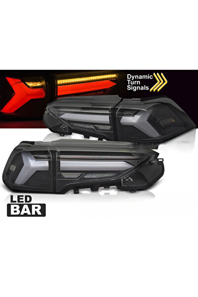 Toyota Σετ Πίσω Φώτων για Rav4 19- Μπάρα LED Δυναμικό Φλας Μαύρο (CAR0032817)