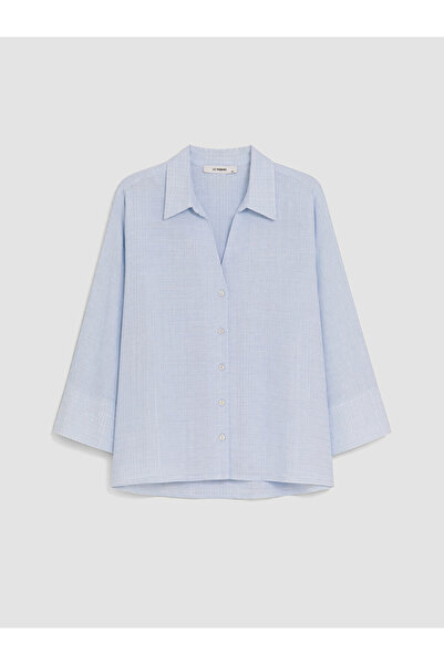 LC Waikiki Nevavm Big Size Women's Shirt with Difference