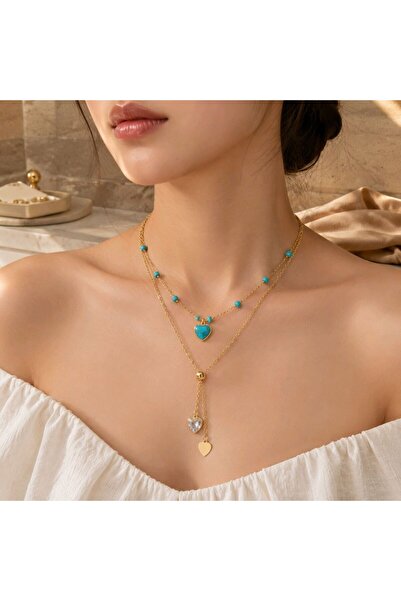 Monalisa Home Luxurious Zircon Stone Figured Showy Capeli Necklace