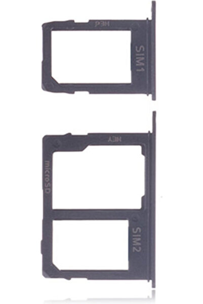 OEM Υποδοχή κάρτας SIM Μαύρο Galaxy A6 2018