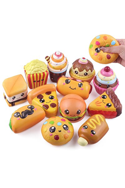 DBR ® Jucărie Squishy Food interactivă pentru copii, Squishy Capsuni Butter g...