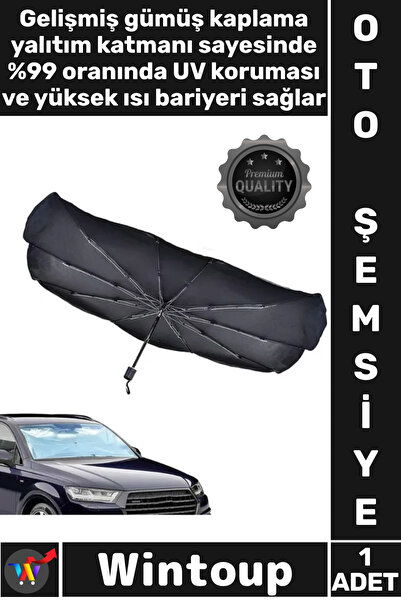 Wintoup # Umbrella Heat Insulated Foldable Uv Protection 10 Steel Ribs Torped...