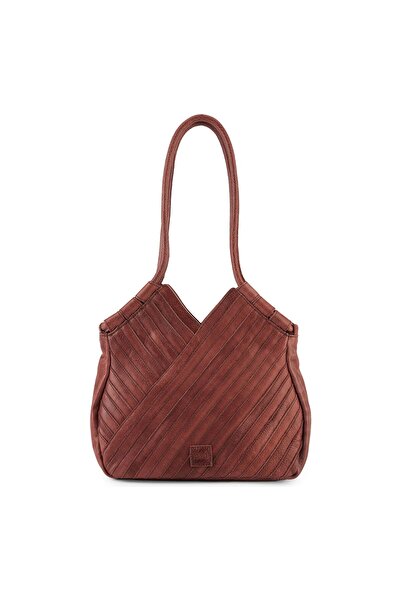 FREDsBRUDER Geantă shopper crossbody din piele naturală 30 cm