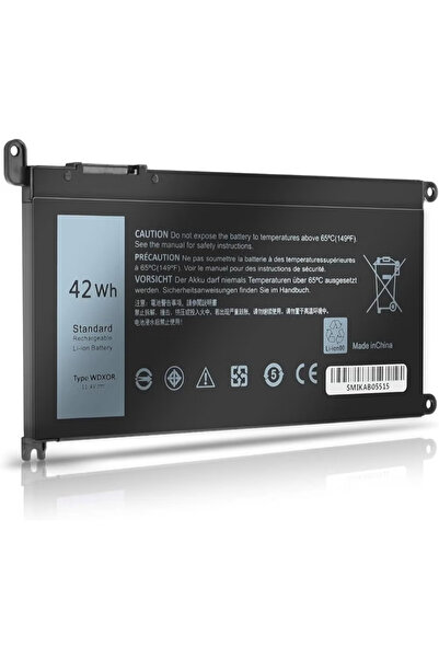 Generic WDX0R Replacement Laptop Battery — 3-Cell 42Wh 11.4V — Compatible wit...