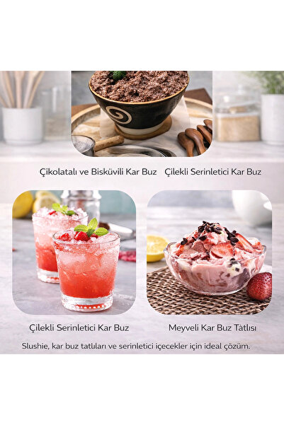 Allians Buz Kırıcı Ice Shaver – Manuel, Bpa Free, Paslanmaz Çelik Bıçaklı, Ta...