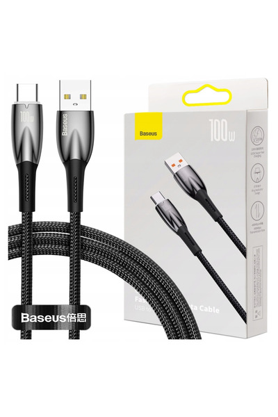 Baseus Cablu USB la USB-C 100W pentru telefoane și laptopuri 1M Încărcare rapidă