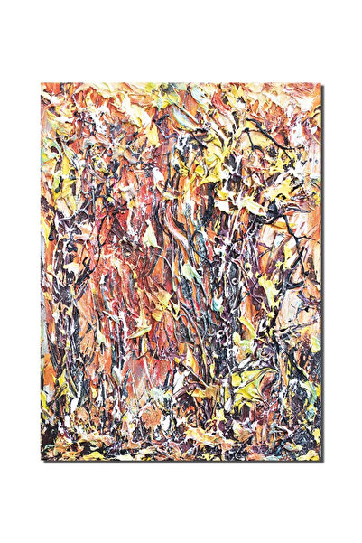 artnova Ръчно рисувана картина с импасто техника, Късно есен, 40x30 см, акрил...