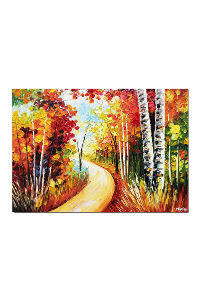 artnova Ръчно рисувана картина, Хармония на природата, 70x50см, маслени бои в...