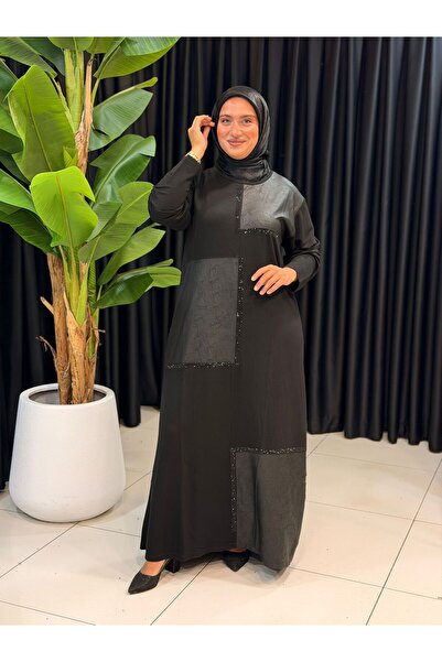 Butik büyük beden Viscose Combed Cotton Dress