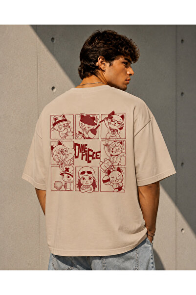 Nulivez One Piece Chibi Characters Printed Oversize Unisex T-Shirt – Anime St...