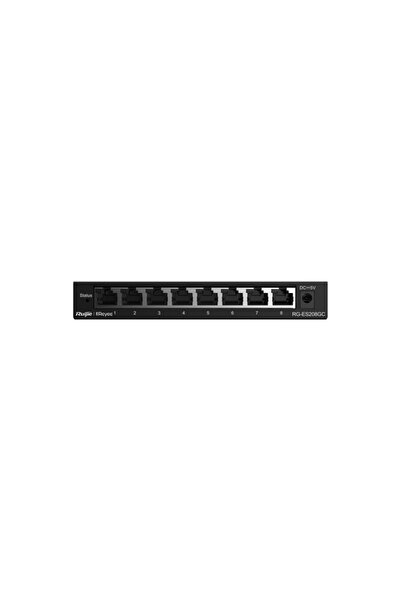 Universal RUIJIE REYEE RG-ES208GC محول شبكة جيجابت بـ 8 منافذ، قابل للإدارة ع...