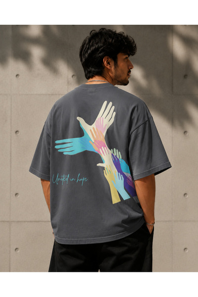 Nulivez Palestinian Solidarity Printed Oversize Unisex T-Shirt – United in Ho...
