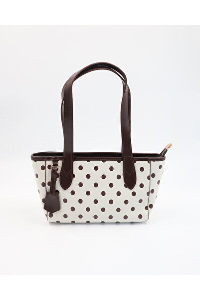 lalettobags Women's Polka Dot Detailed Adjustable Strap Shoulder & Crossbody Bag