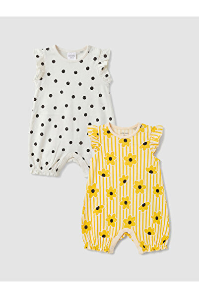 LC Waikiki I Floral Baby Girl Combed Cotton Jumpsuit 2-Piece Set from Freezen...