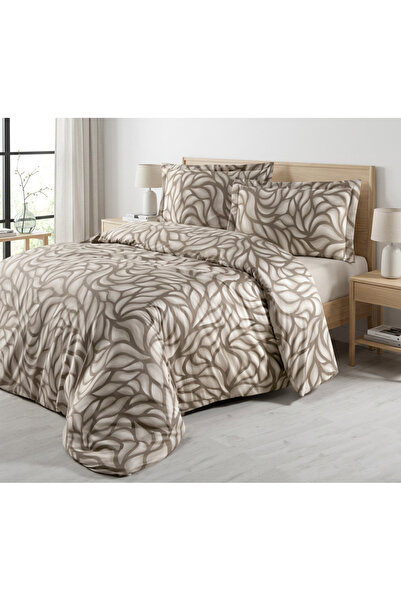 GENÇEV HOME COLLECTİONS Premium 100% Cotton Satin Double 6-Piece Duvet Cover ...