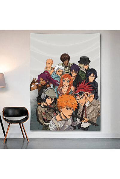 Geek Cultcha Bleach Wall Covering Wall Tapestry First Quality Satin Fabric Po...