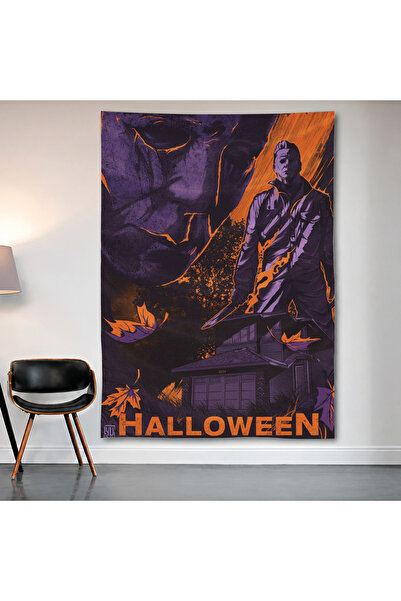 Geek Cultcha Halloween Michael Myers Wall Cloth Wall Tapestry First Quality S...