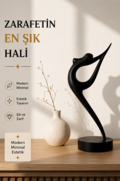 İBERİALHOME Silhouette Dekoratif Obje Biblo | Modern Dansçı Heykeli | Minimal...