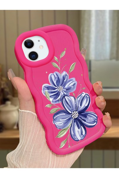 Hontinga iPhone 12 Compatible Case Camera Protector Red Silicone Couple Phone...