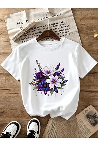 12 HERTZ Vintage Tee, 100% Women'S Round Neck Spring Summer Clothing, Purple ...