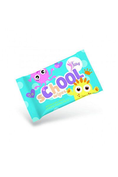 globiz Lavetă umedă antibacteriană Silky School Wipes pentru copii - 15 buc./...