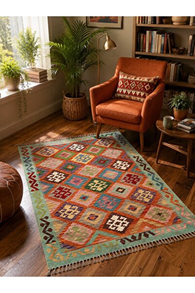 DOGANLAR ANTIQ MİRAS El Dokuma 40 Multy Kök Boya Yün Kilim-123x177