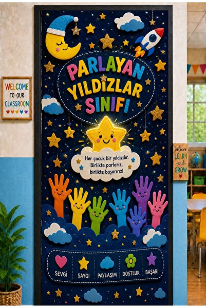 PROMISEBACKDROP2 190x75cm Lastikli kapı süsü, Kumaş kapı giydirme, Parlayan Y...