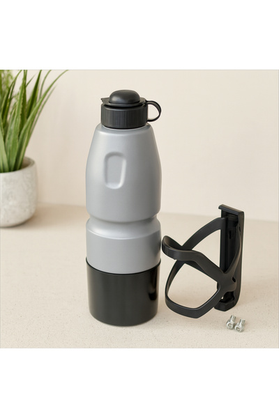 OSKA GLOBAL Plastic Bicycle Water Bottle (with Cup)