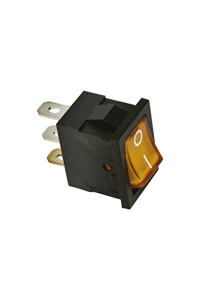 Carpoint Intrerupator auto mini cu LED portocaliu, 12V 15A, comutator on/off ...