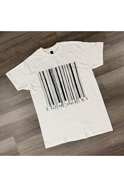 Grafftee Clothing Barcode Printed Unisex Oversize T-Shirt