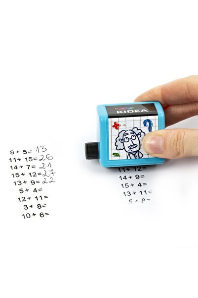 Kidea Stampila pentru invatare matematica, Kidea, 15cm x 12cm x 3cm